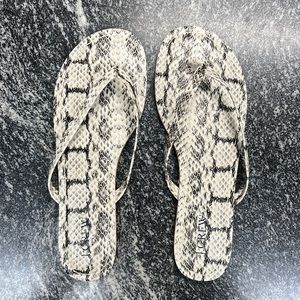 Women’s J Crew snake skin sandals